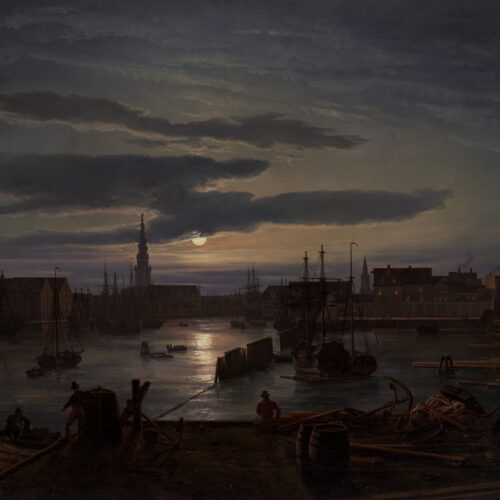 Copenhagen Harbor by Moonlight