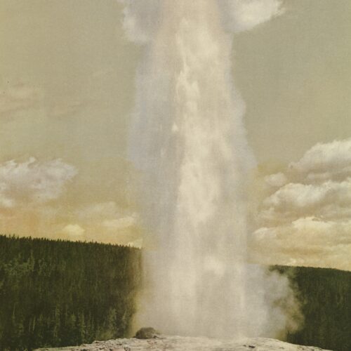Old Faithful Geyser, Yellowstone National Park, 1898