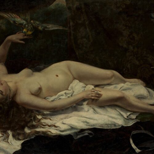 Woman with a Parrot