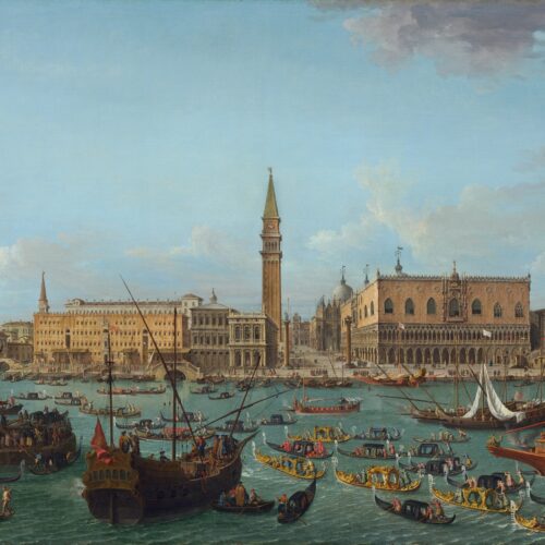 Procession of Gondolas in the Bacino di San Marco, Venice